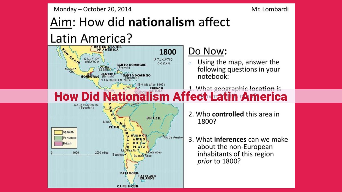 how did nationalism affect latin america