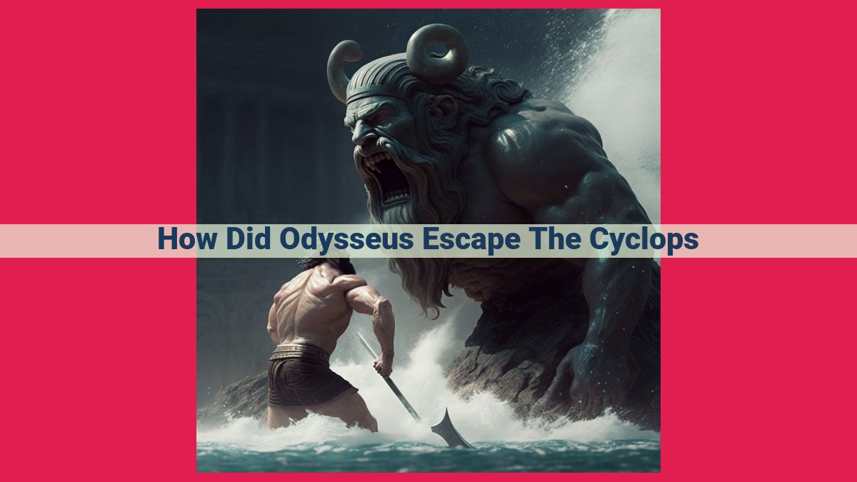 how did odysseus escape the cyclops