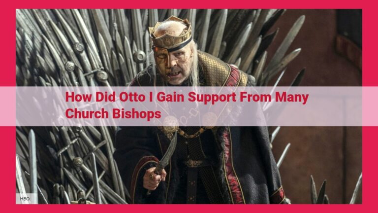 how did otto i gain support from many church bishops