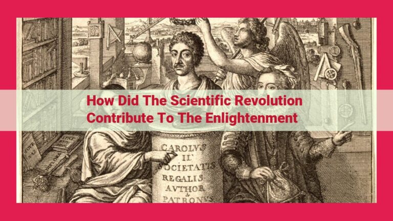 how did the scientific revolution contribute to the enlightenment