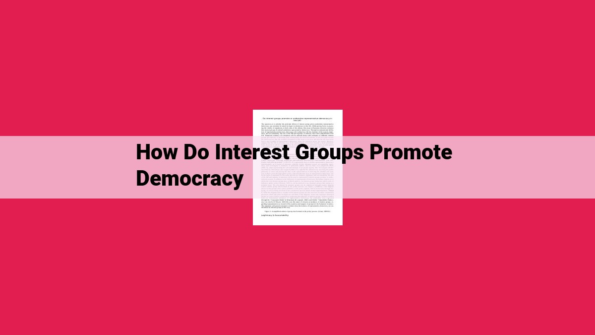 how do interest groups promote democracy