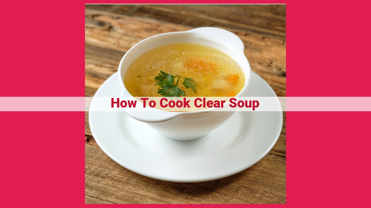 how to cook clear soup