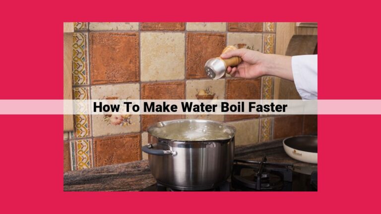 how to make water boil faster