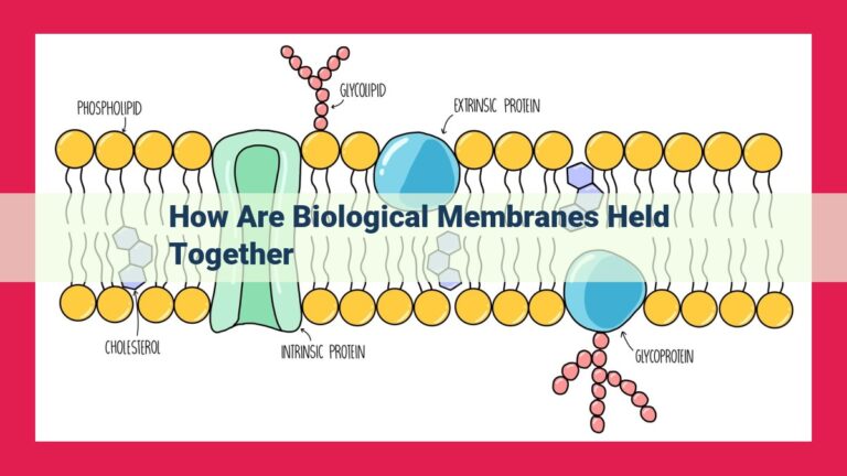 how are biological membranes held together