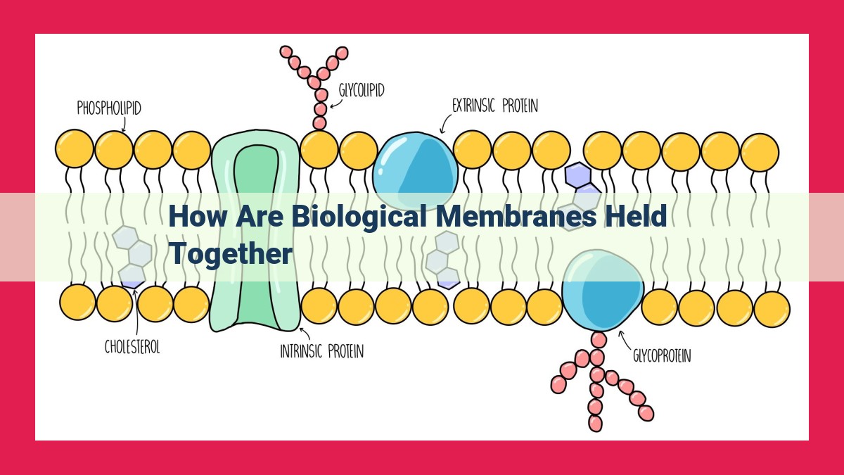 how are biological membranes held together