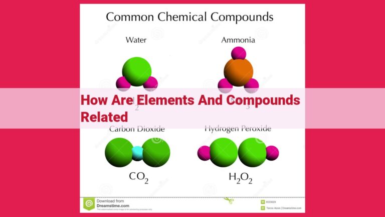 how are elements and compounds related