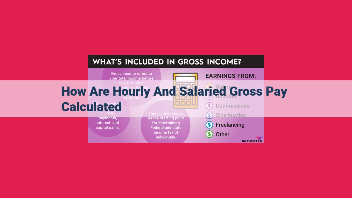 how are hourly and salaried gross pay calculated