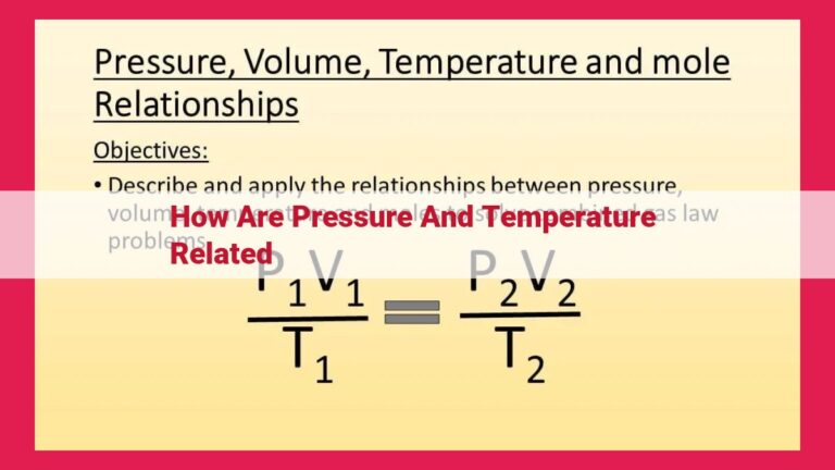 how are pressure and temperature related