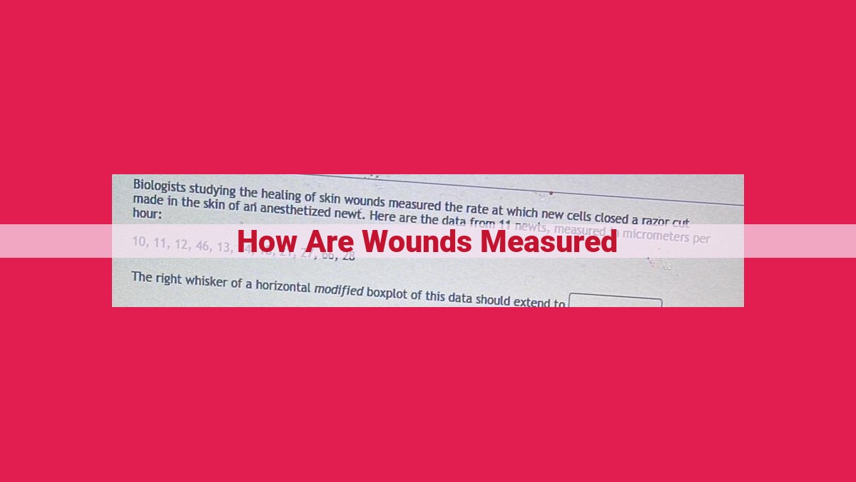 how are wounds measured