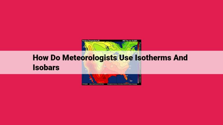 how do meteorologists use isotherms and isobars