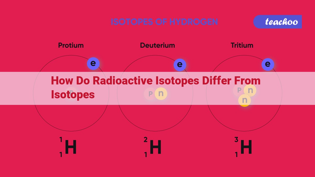 how do radioactive isotopes differ from isotopes