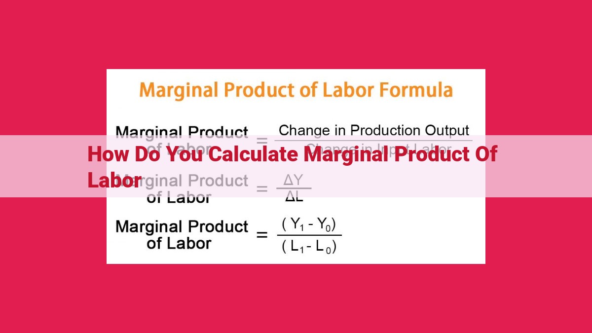 how do you calculate marginal product of labor