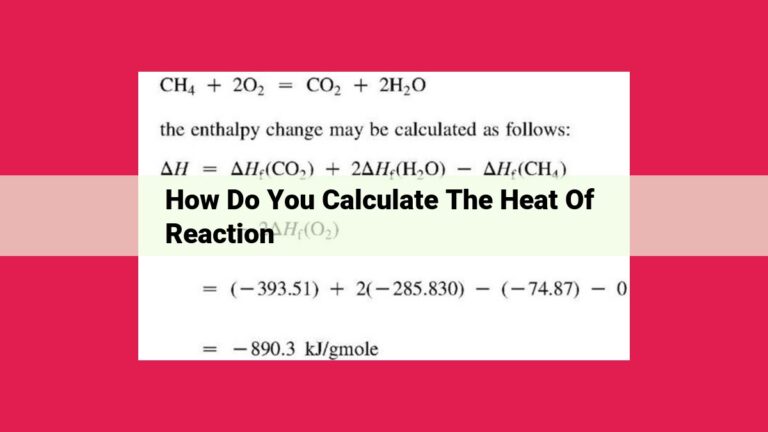 how do you calculate the heat of reaction