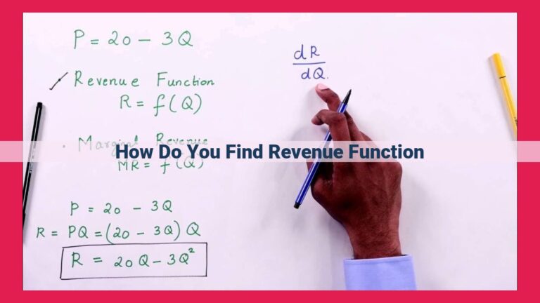 how do you find revenue function