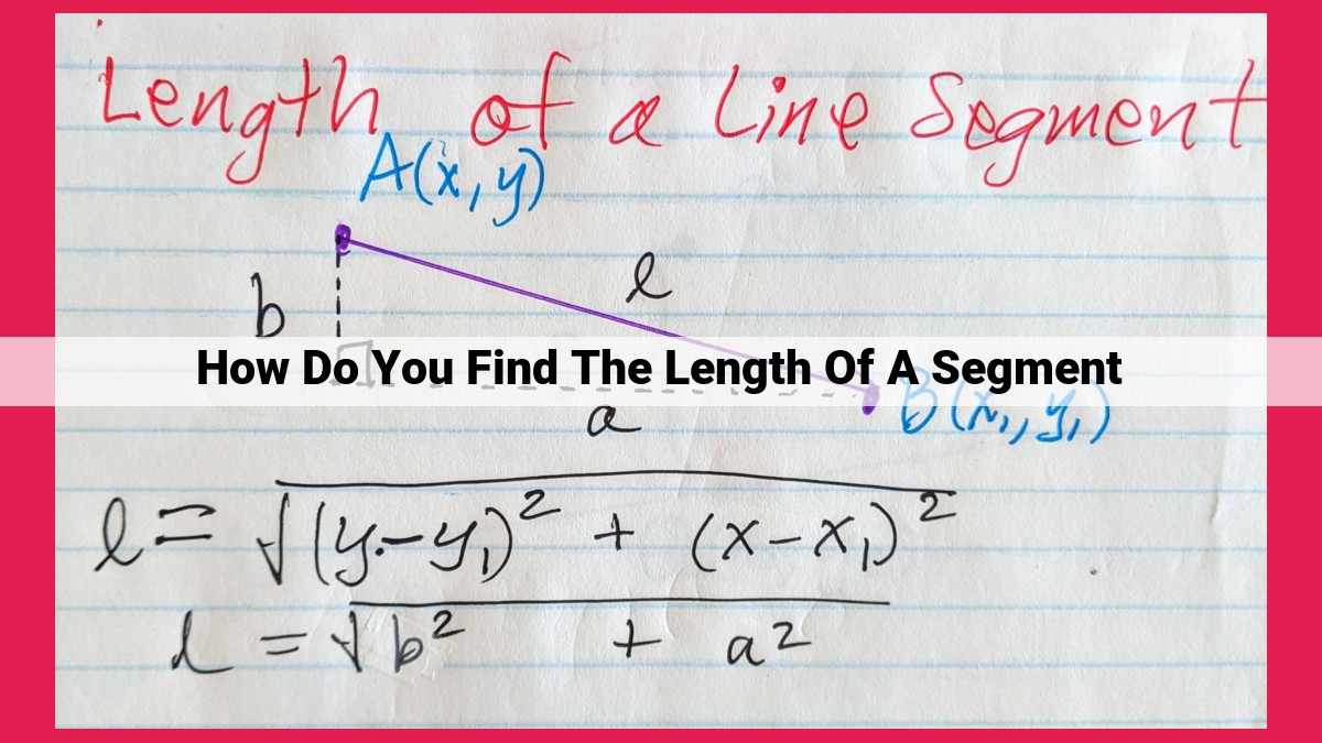 how do you find the length of a segment