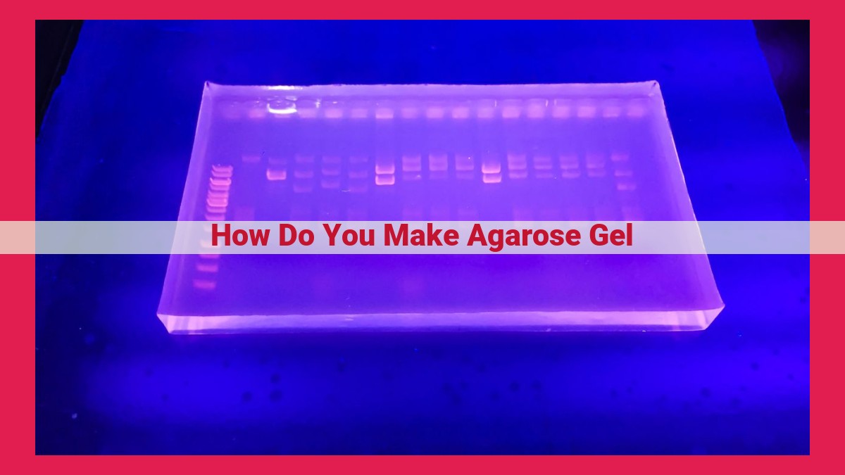 how do you make agarose gel