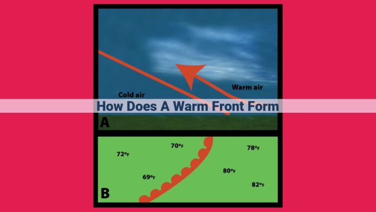 how does a warm front form