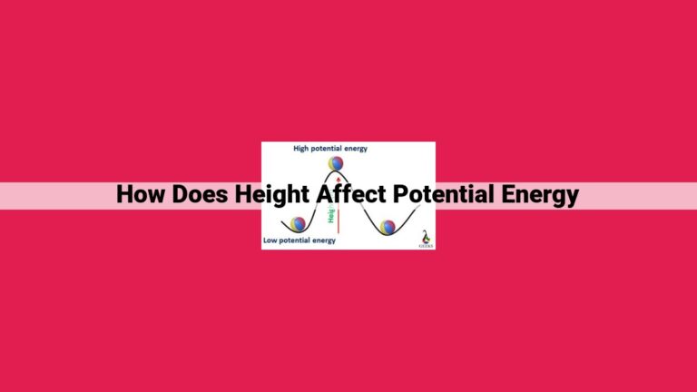 how does height affect potential energy