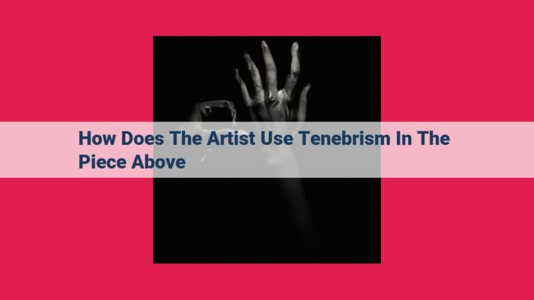 how does the artist use tenebrism in the piece above