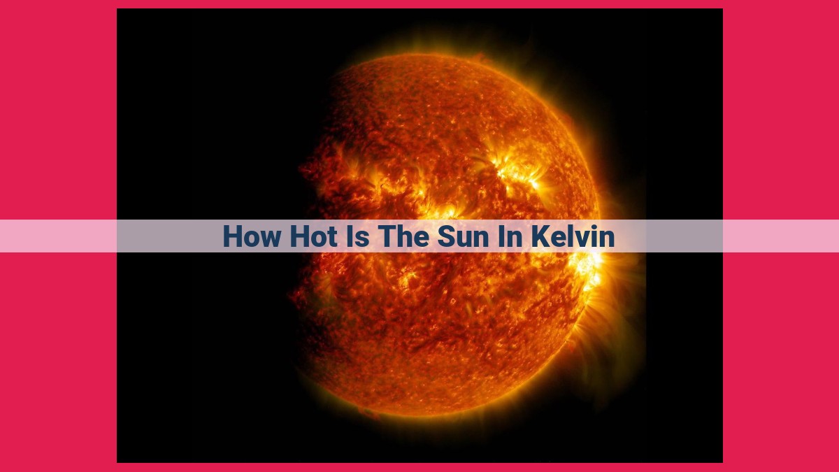 how hot is the sun in kelvin