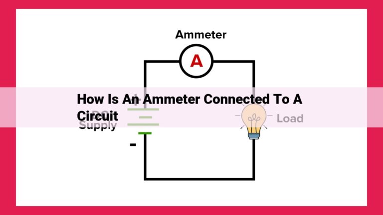 how is an ammeter connected to a circuit