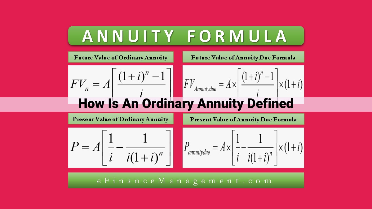 how is an ordinary annuity defined