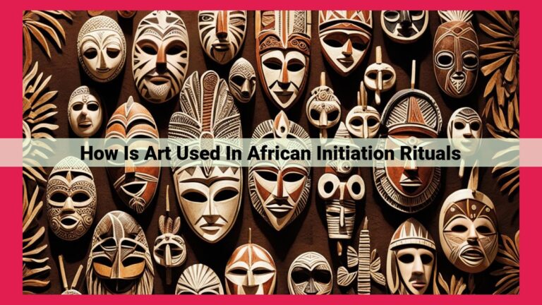 how is art used in african initiation rituals