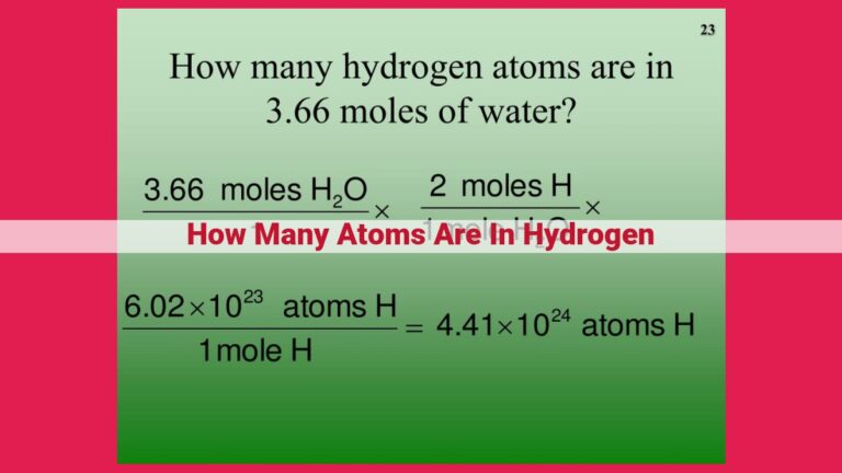 how many atoms are in hydrogen