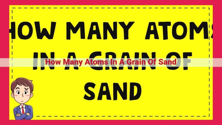 how many atoms in a grain of sand