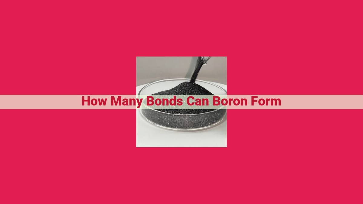 how many bonds can boron form