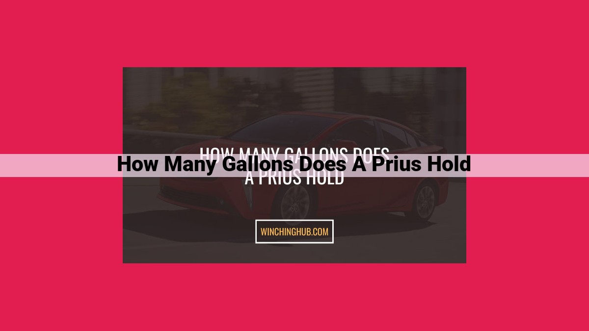 how many gallons does a prius hold