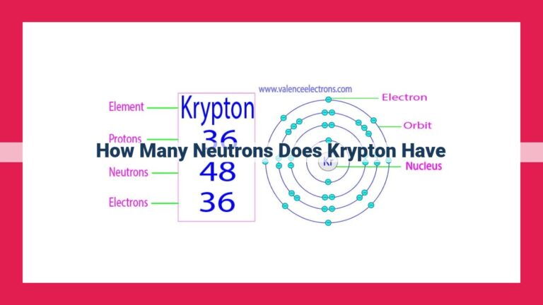 how many neutrons does krypton have