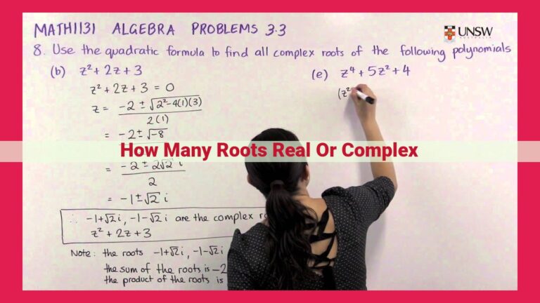 how many roots real or complex