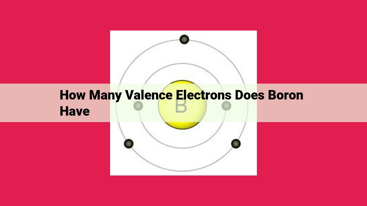 how many valence electrons does boron have