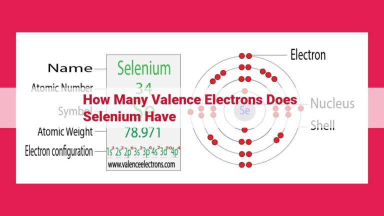 how many valence electrons does selenium have