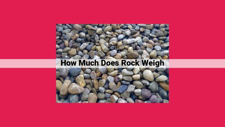 how much does rock weigh