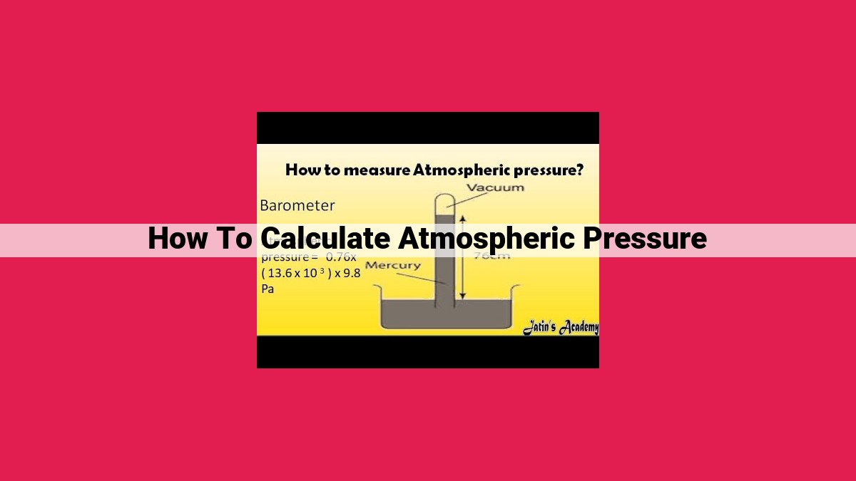 how to calculate atmospheric pressure