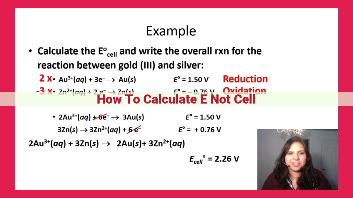 how to calculate e not cell