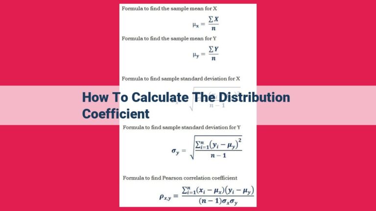 how to calculate the distribution coefficient