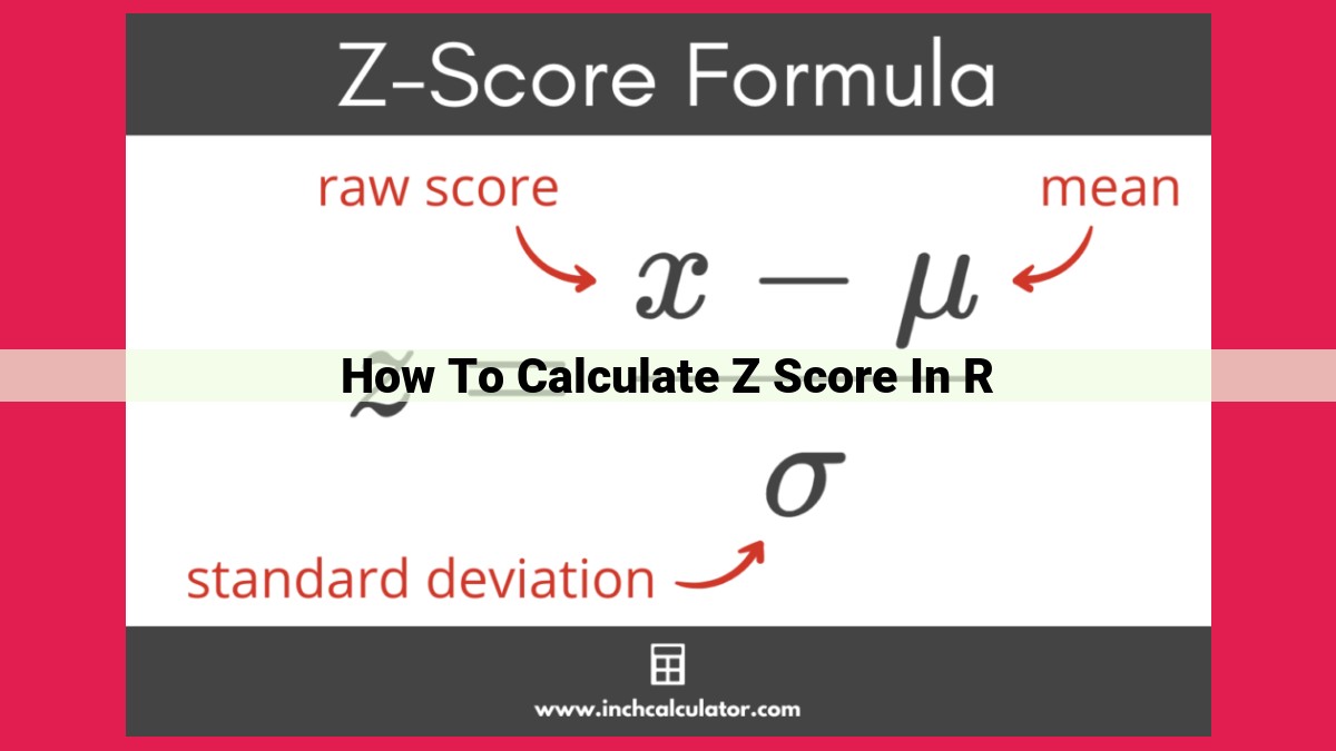 how to calculate z score in r