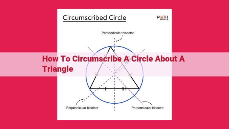 how to circumscribe a circle about a triangle