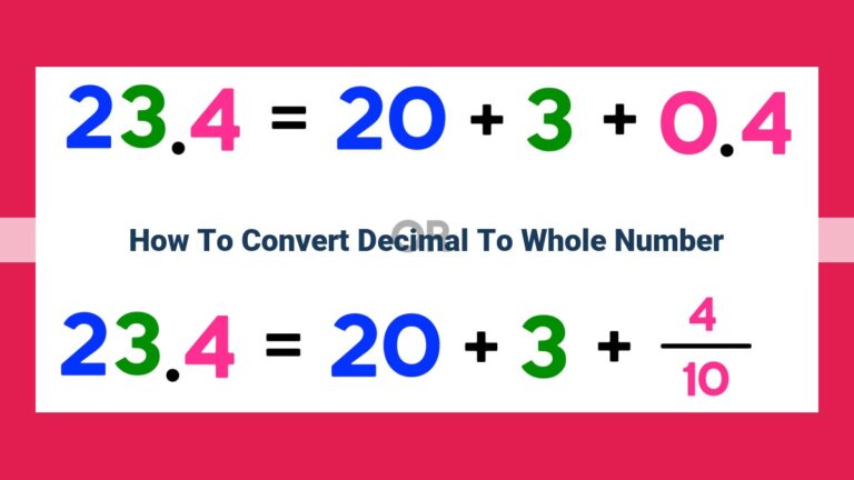 how to convert decimal to whole number