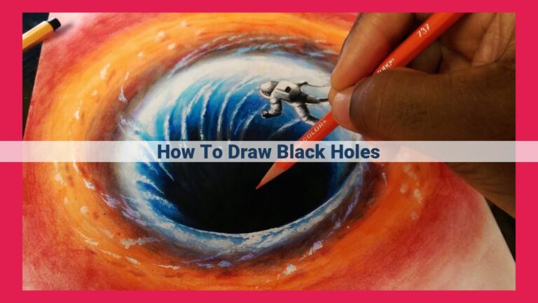 how to draw black holes