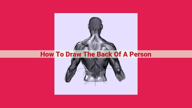 how to draw the back of a person