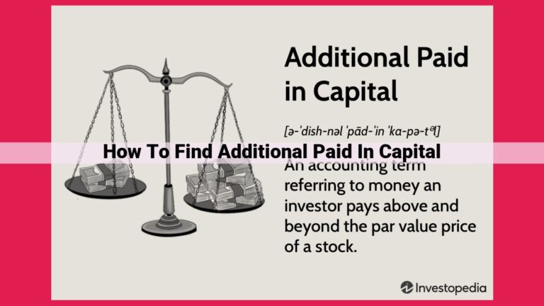 how to find additional paid in capital