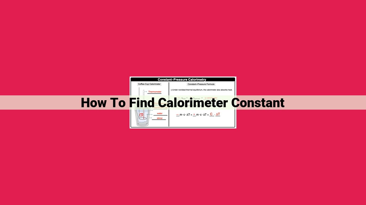 how to find calorimeter constant