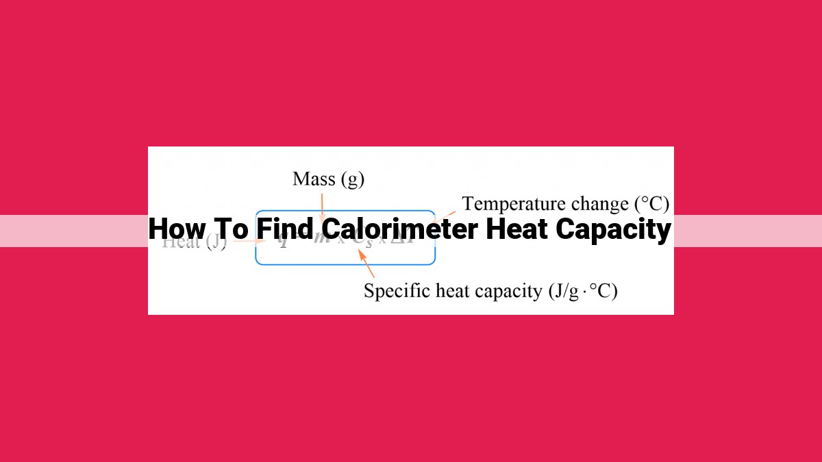 how to find calorimeter heat capacity