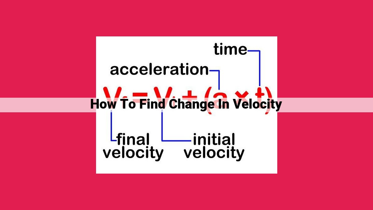 how to find change in velocity