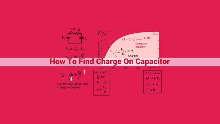 how to find charge on capacitor