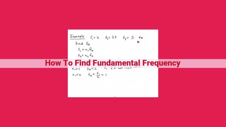 how to find fundamental frequency